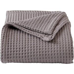 100% Cotton Waffle Weave Bed Blanket | Soft, Breathable, and Lightweight Blanket